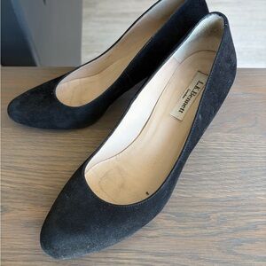 LK Bennett Classic Suede Black Heels
